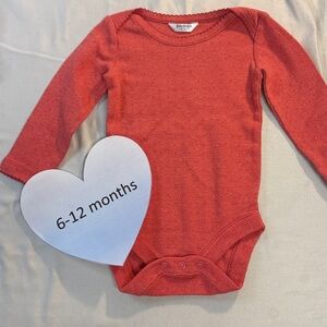 Baby Boden - Coral Knit Baby Bodysuit